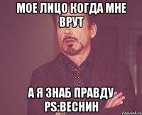 мое лицо когда мне врут а я знаб правду ps:веснин