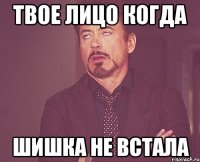 твое лицо когда шишка не встала