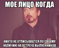 мое лицо когда никто не отписывается по своему наличию на встрече выпускников