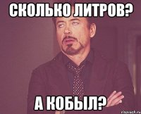 сколько литров? а кобыл?