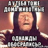 а у тебя тоже дома животные однажды обосрались?