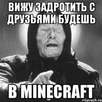 вижу задротить с друзьями будешь в minecraft