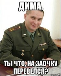 дима, ты что, на заочку перевелся?