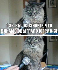 Сэр, вы осознаете, что Динамо обыграло Югру 5-3!