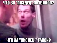 что за "пиздец",литвинов? что за "пиздец " такой?