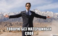  говорю без матершиных слов