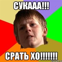 сукааа!!! срать хо!!!