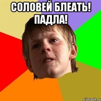 соловей блеать! падла! 