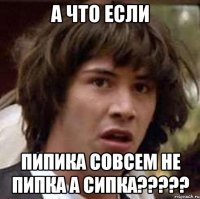 а что если пипика совсем не пипка а сипка???