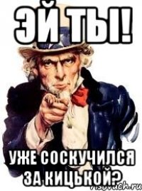 эй ты! уже соскучился за кицькой?