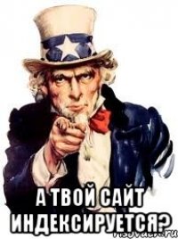  А твой сайт индексируется?