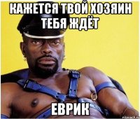 кажется твой хозяин тебя ждёт еврик