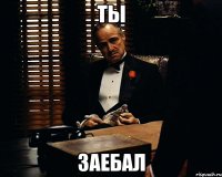 ты заебал