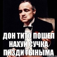 дон тито пошел нахуй сучка пизди гыныма