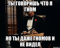 Ты говоришь что я гном но ты даже гномов и не видел