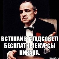 Вступай в студсовет! Бесплатные курсы пикапа.