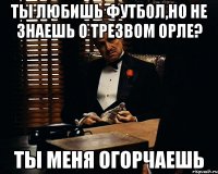 Ты любишь футбол,но не знаешь о трезвом орле? ТЫ меня огорчаешь