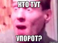 кто тут упорот?