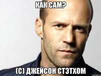 Как сам? (с) Джейсон Стэтхом