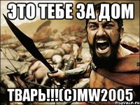 это тебе за дом тварь!!!(c)mw2005