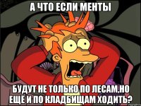 а что если менты будут не только по лесам,но ещё и по кладбищам ходить?