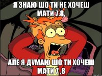 я знаю шо ти не хочеш мати 7.8, але я думаю шо ти хочеш мати 7 ,8