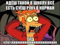 идёш такой в школу всё есть суёш руку в корман где ключиииииииииииииииииииииииии