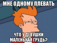 мне одному плевать что у девушки маленькая грудь?