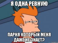 Я одна ревную парня который меня даже не знает?