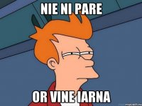 Nie ni pare or vine iarna