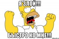 я злой!!! быстро ко мне!!!