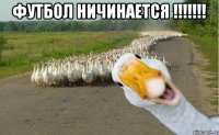 футбол ничинается !!! 