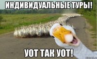 индивидуальные туры! уот так уот!