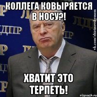 коллега ковыряется в носу?! хватит это терпеть!