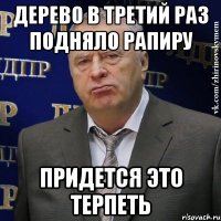 дерево в третий раз подняло рапиру придется это терпеть