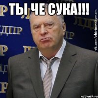 Ты че сука!!! 