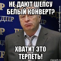 Не дают Шепсу белый конверт? Хватит это терпеть!