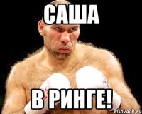 Саша в ринге!