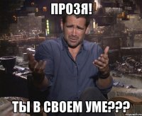 Прозя! Ты в своем уме???