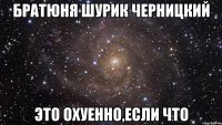 Братюня Шурик Черницкий это охуенно,если что