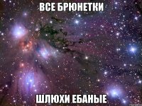 все брюнетки шлюхи ебаные