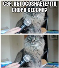 Сэр, вы осознаёте,что скоро сессия? 