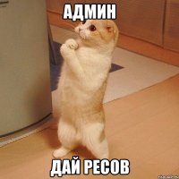 админ дай ресов