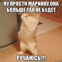 ну прости маринку,она больше так не будет ручаюсь!!!