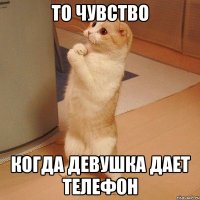 то чувство когда девушка дает телефон