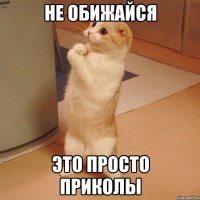 Не обижайся это просто приколы