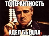 Толерантность удел быдла