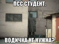 Псс студент, Водичка не нужна?