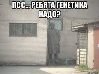 псс... ребята генетика надо? 