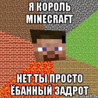 я король minecraft нет ты просто ёбанный задрот